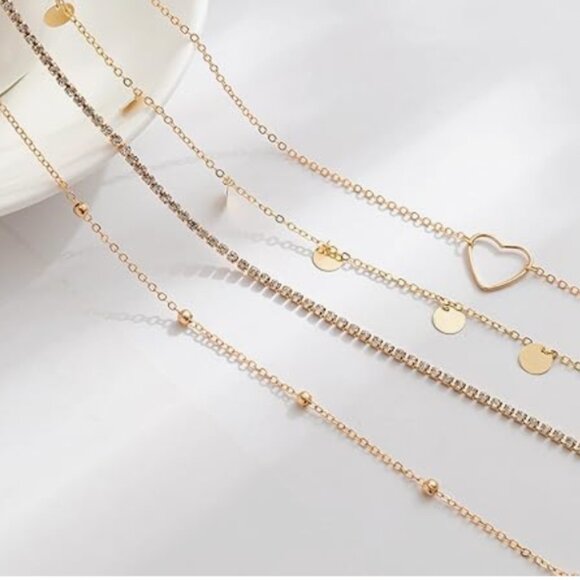 Set of 4 Waist Chain Belly Accessories
